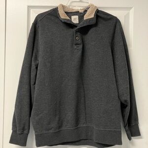 Dockers dark gray long sleeve sweater size large